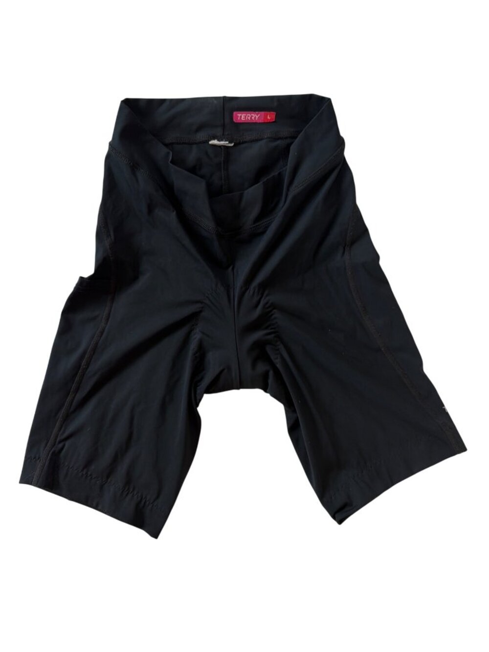 Terry Women’s Cycling Bike Shorts L Black Padded Chamois Road MTB Bicycle Pocket